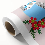 Blue Budgie Wall Art – Cute Bird Illustration for Boys' Room