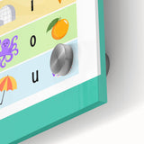 Kids Educational Wall Art – Vowels Learning Poster for Classrooms