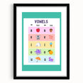Kids Educational Wall Art – Vowels Learning Poster for Classrooms