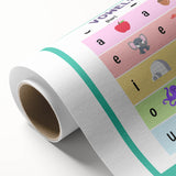 Kids Educational Wall Art – Vowels Learning Poster for Classrooms