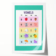 Kids Educational Wall Art – Vowels Learning Poster for Classrooms