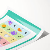 Kids Educational Wall Art – Vowels Learning Poster for Classrooms