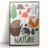 Woodland Animals Nursery Wall Art - Framed Baby Art Prints