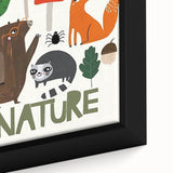Woodland Animals Nursery Wall Art - Framed Baby Art Prints