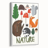 Woodland Animals Nursery Wall Art - Framed Baby Art Prints