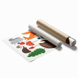 Woodland Animals Nursery Wall Art - Framed Baby Art Prints