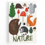 Woodland Animals Nursery Wall Art - Framed Baby Art Prints