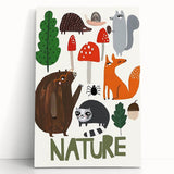 Woodland Animals Nursery Wall Art - Framed Baby Art Prints