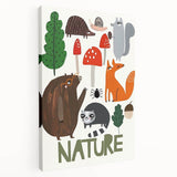 Woodland Animals Nursery Wall Art - Framed Baby Art Prints