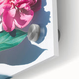 Large abstract wall art in pastel shades on acrylic glass, featuring a mid-century modernist style.