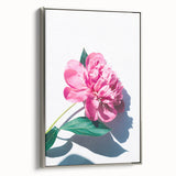 Landscape art painting depicting spring season on framed canvas, with vibrant green and floral hues.