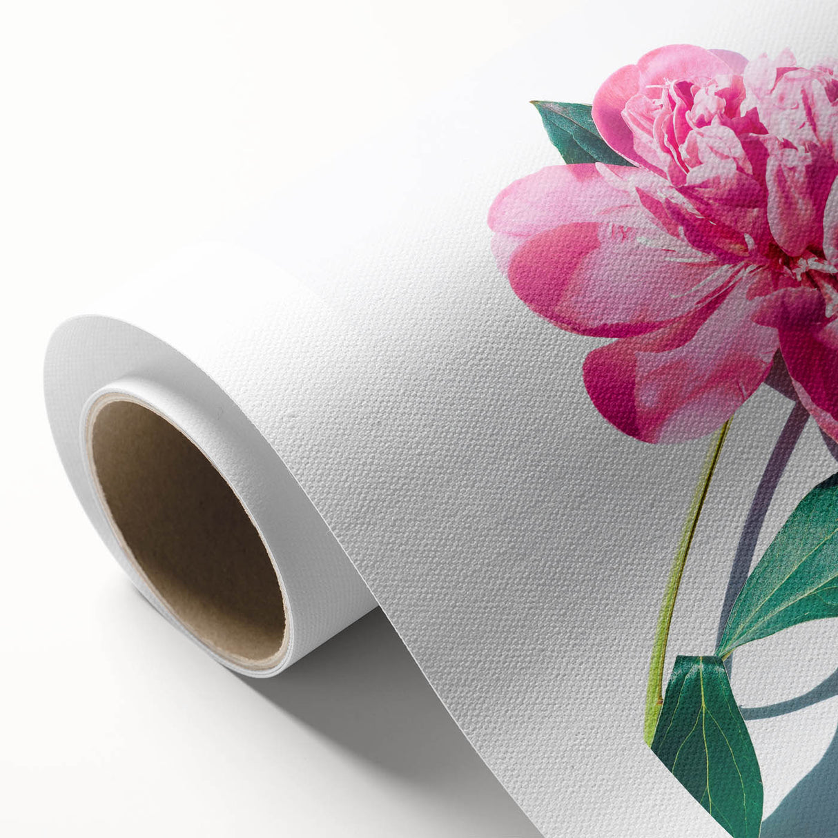 Art deco poster of spring season with pastel shades on rolled canvas, suitable for nursery wall art.