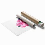 Extra large rolled canvas print featuring vibrant floral art, ideal for classy bathroom or large living room wall decor.