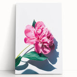 Black and white abstract floral design on large stretched canvas, ideal for kitchen wall art or bedroom ambiance.