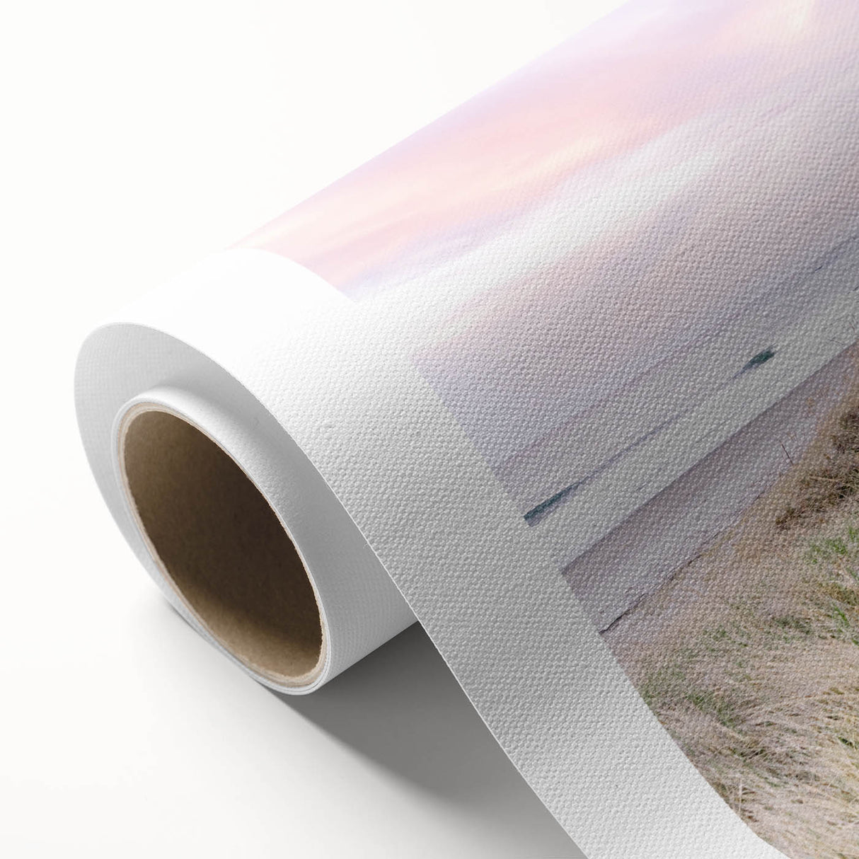 Art Deco poster featuring a summer scene with vibrant colors on rolled canvas, ideal for nursery wall art.
