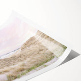 Extra large wall art featuring line art flowers in black on white, rolled canvas format.