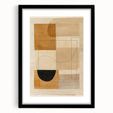 Mid Century Modern Geometric Wall Decor - Retro Abstract Minimalist Art