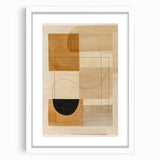 Mid Century Modern Geometric Wall Decor - Retro Abstract Minimalist Art