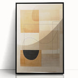 Mid Century Modern Geometric Wall Decor - Retro Abstract Minimalist Art