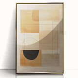 Mid Century Modern Geometric Wall Decor - Retro Abstract Minimalist Art