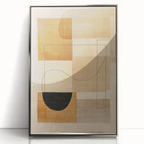 Mid Century Modern Geometric Wall Decor - Retro Abstract Minimalist Art