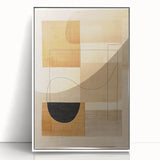 Mid Century Modern Geometric Wall Decor - Retro Abstract Minimalist Art
