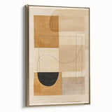 Mid Century Modern Geometric Wall Decor - Retro Abstract Minimalist Art