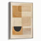 Mid Century Modern Geometric Wall Decor - Retro Abstract Minimalist Art