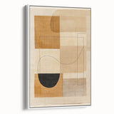Mid Century Modern Geometric Wall Decor - Retro Abstract Minimalist Art