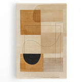 Mid Century Modern Geometric Wall Decor - Retro Abstract Minimalist Art