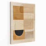 Mid Century Modern Geometric Wall Decor - Retro Abstract Minimalist Art