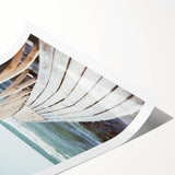 Extra large wall art featuring line art flowers in black on white, rolled canvas, ideal for large living room decor.