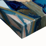 Large art on stretched canvas depicting a black and white landscape painting, ideal for bedroom wall decor.