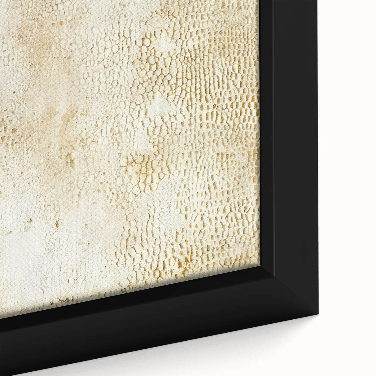 Close-up of framed abstract strokes wall art showcasing vibrant colors and textured brushwork, ideal for modern home decor and interior design.