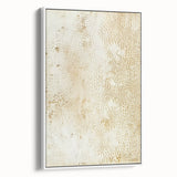 Framed wall art featuring abstract strokes in neutral tones, displayed in a stylish white frame, ideal for modern home decor and artistic interiors.
