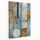 Abstract strokes wall art on stretched canvas showcasing vibrant colors and dynamic patterns, enhancing modern decor with a contemporary aesthetic. Perfect for adding flair to living spaces.
