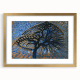 Modern Wall Art: Piet Mondrian's Apple Tree Pointillist Version