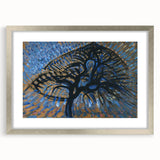 Modern Wall Art: Piet Mondrian's Apple Tree Pointillist Version