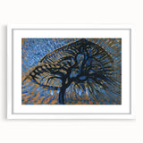 Modern Wall Art: Piet Mondrian's Apple Tree Pointillist Version