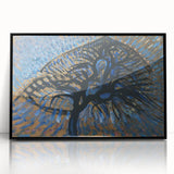 Modern Wall Art: Piet Mondrian's Apple Tree Pointillist Version