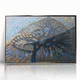 Modern Wall Art: Piet Mondrian's Apple Tree Pointillist Version