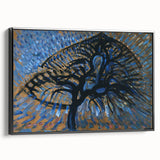 Modern Wall Art: Piet Mondrian's Apple Tree Pointillist Version