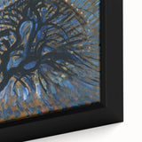 Modern Wall Art: Piet Mondrian's Apple Tree Pointillist Version