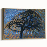 Modern Wall Art: Piet Mondrian's Apple Tree Pointillist Version