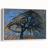 Modern Wall Art: Piet Mondrian's Apple Tree Pointillist Version