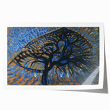 Modern Wall Art: Piet Mondrian's Apple Tree Pointillist Version