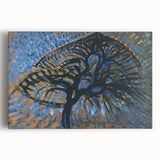 Modern Wall Art: Piet Mondrian's Apple Tree Pointillist Version