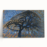 Modern Wall Art: Piet Mondrian's Apple Tree Pointillist Version