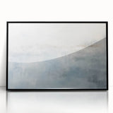 Abstract wall art featuring bold black strokes on a white background, framed in acrylic. Ideal for modern decor, this striking piece adds sophistication to any space.