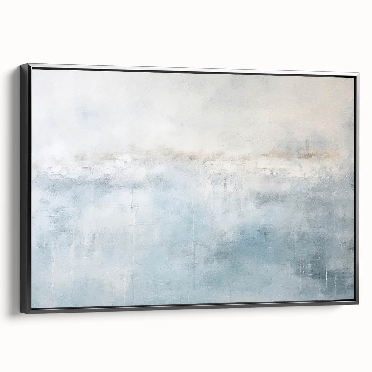 Framed abstract strokes wall art showcasing a modern black and white design with textured elements, ideal for contemporary home decor and artistic interiors.